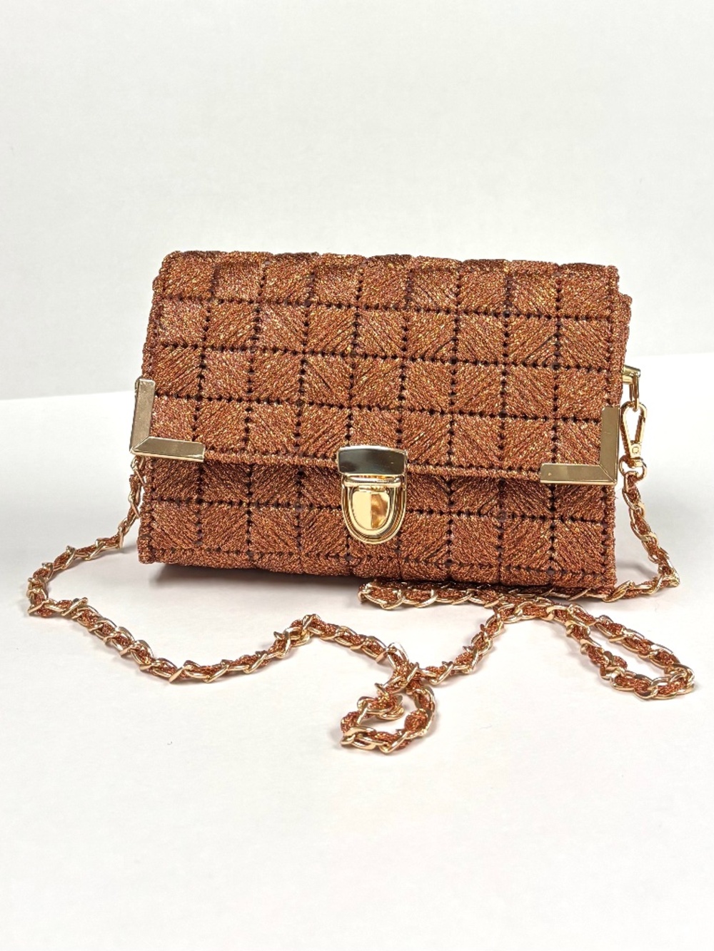 New Copper Hand Woven Purse/Bag